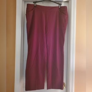 Roz & Ali burgundy trousers